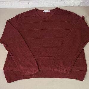 Calvin Klein Burgundy Cotton Blend Size XL